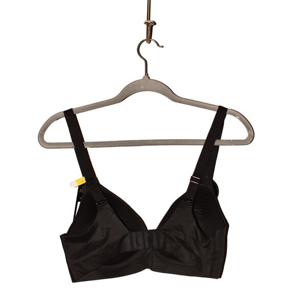 BALI NEW $48 Comfort Revolution T-Shirt Wireless Bra Soft Touch‎ Black Medium - Picture 2 of 3